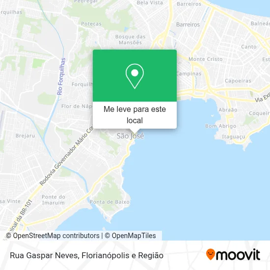 Rua Gaspar Neves mapa