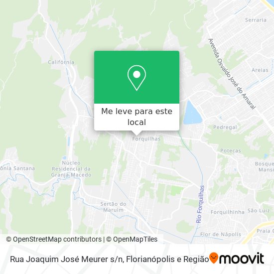 Rua Joaquim José Meurer s/n mapa