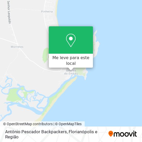 Antônio Pescador Backpackers mapa