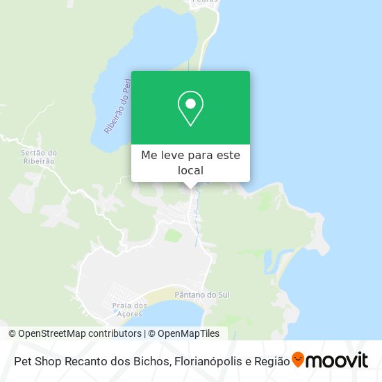 Pet Shop Recanto dos Bichos mapa