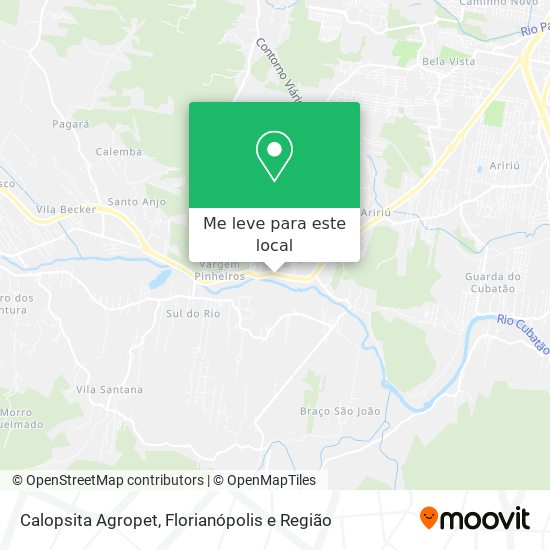 Calopsita Agropet mapa