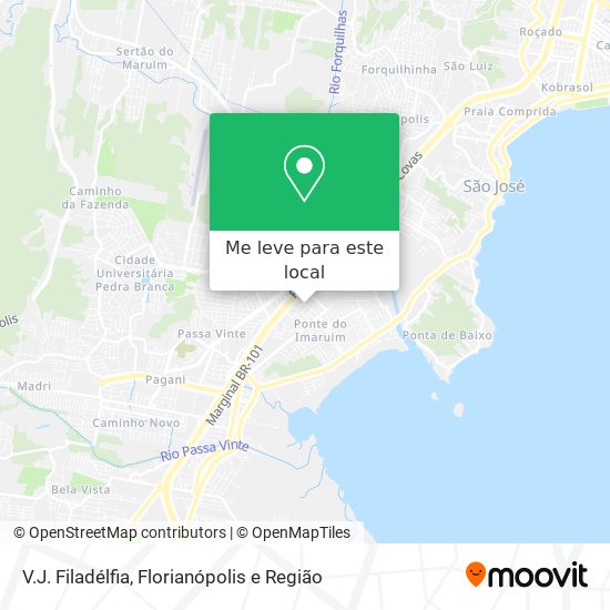 V.J. Filadélfia mapa