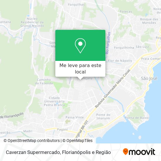 Caverzan Supermercado mapa