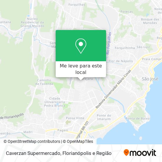 Caverzan Supermercado mapa