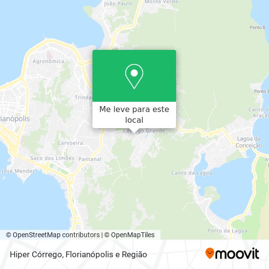 Hiper Córrego mapa