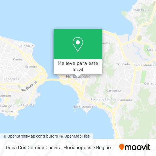 Dona Cris Comida Caseira mapa