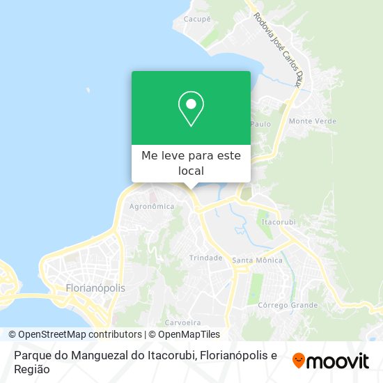 Parque do Manguezal do Itacorubi mapa