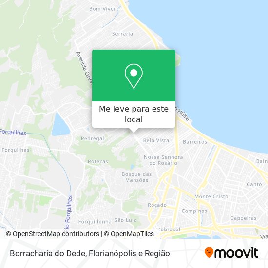 Borracharia do Dede mapa