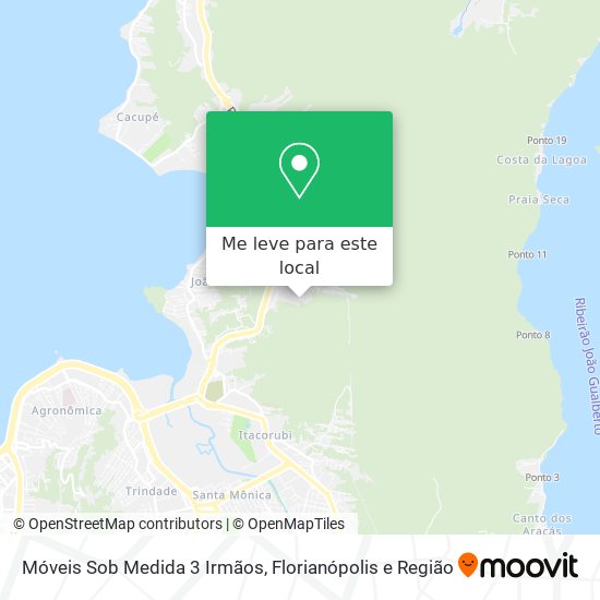 Móveis Sob Medida 3 Irmãos mapa