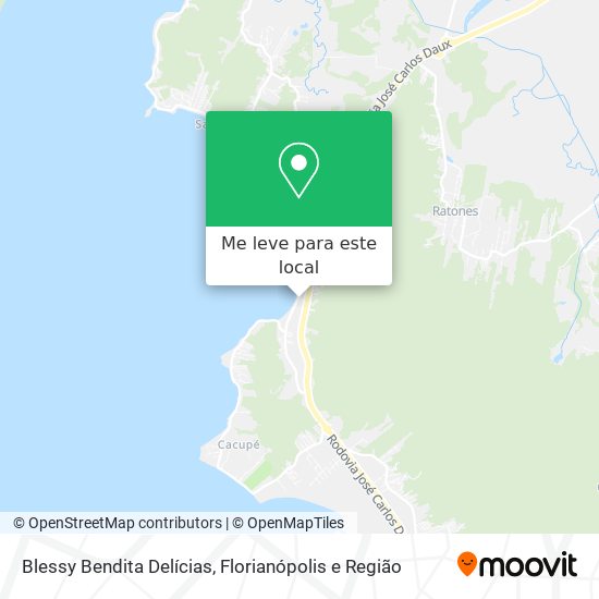 Blessy Bendita Delícias mapa