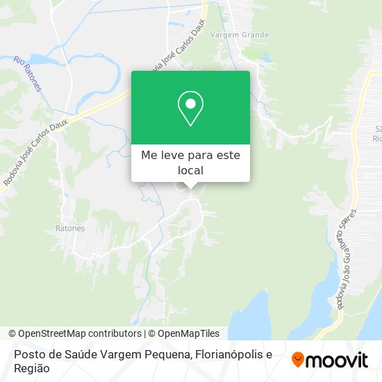 Posto de Saúde Vargem Pequena mapa