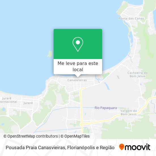 Pousada Praia Canasvieiras mapa