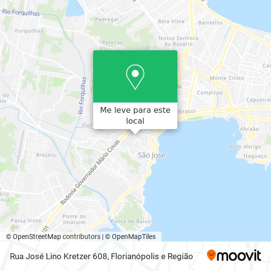 Rua José Lino Kretzer 608 mapa