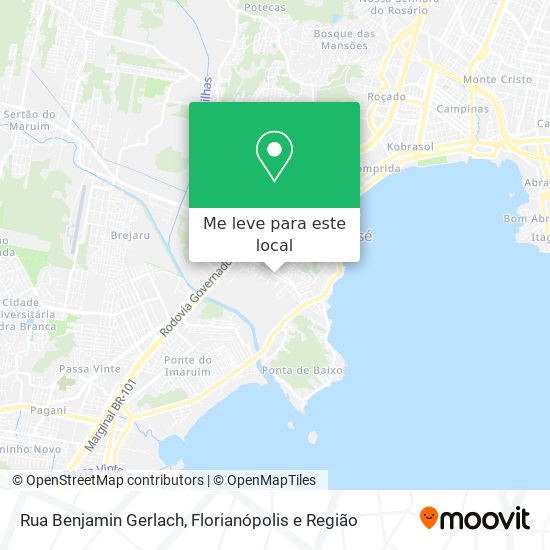 Rua Benjamin Gerlach mapa