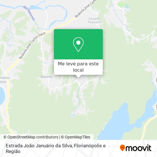 Estrada João Januário da Silva mapa