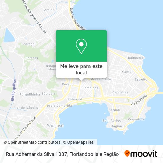 Rua Adhemar da Silva 1087 mapa