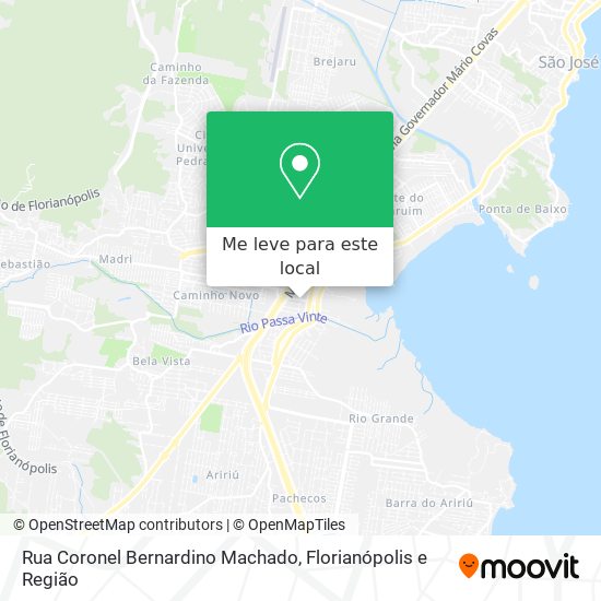 Rua Coronel Bernardino Machado mapa