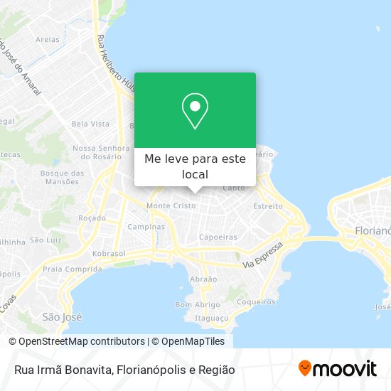 Rua Irmã Bonavita mapa