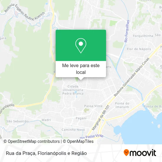 Rua da Praça mapa