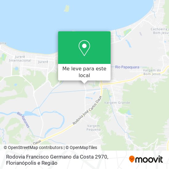 Rodovia Francisco Germano da Costa 2970 mapa