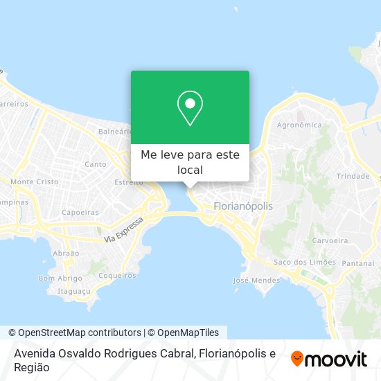 Avenida Osvaldo Rodrigues Cabral mapa