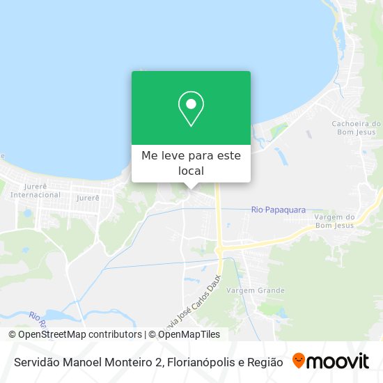 Servidão Manoel Monteiro 2 mapa