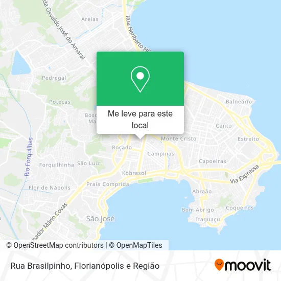 Rua Brasilpinho mapa