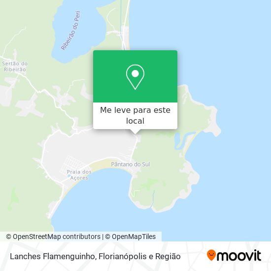 Lanches Flamenguinho mapa