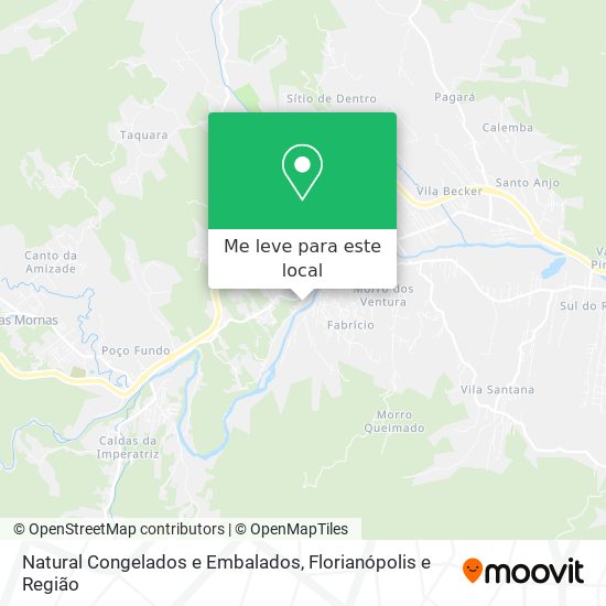 Natural Congelados e Embalados mapa