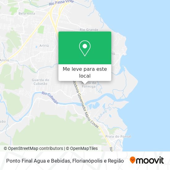 Ponto Final Agua e Bebidas mapa