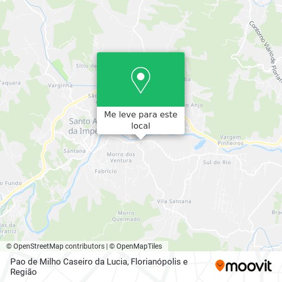 Pao de Milho Caseiro da Lucia mapa