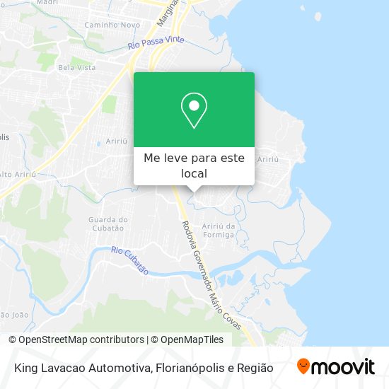 King Lavacao Automotiva mapa
