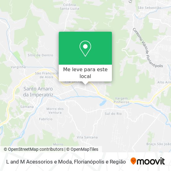 L and M Acessorios e Moda mapa