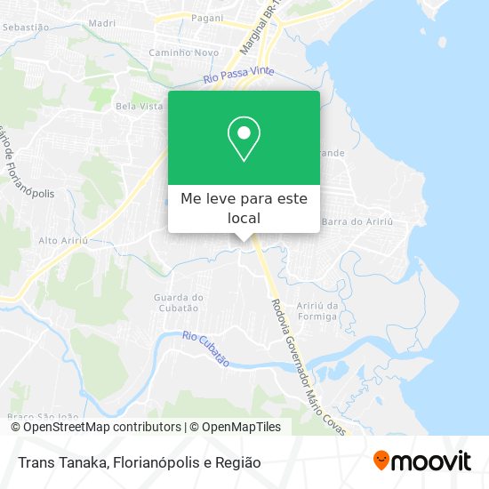 Trans Tanaka mapa