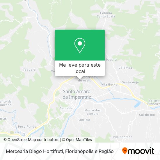 Mercearia Diego Hortifruti mapa