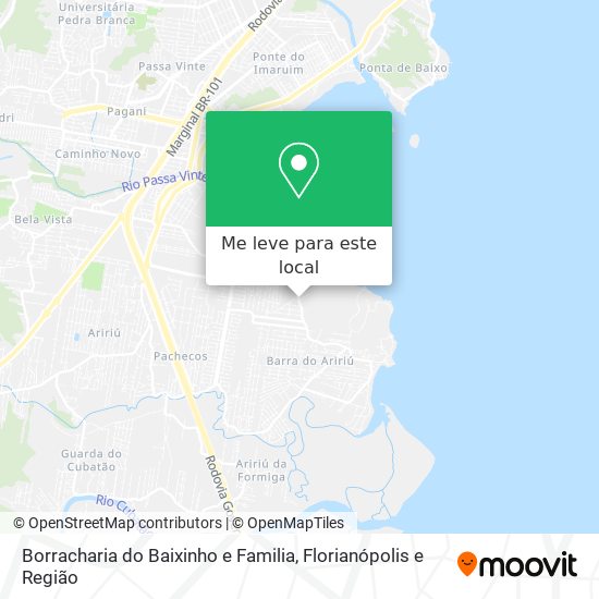 Borracharia do Baixinho e Familia mapa