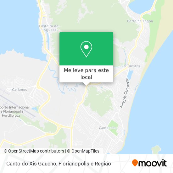 Canto do Xis Gaucho mapa