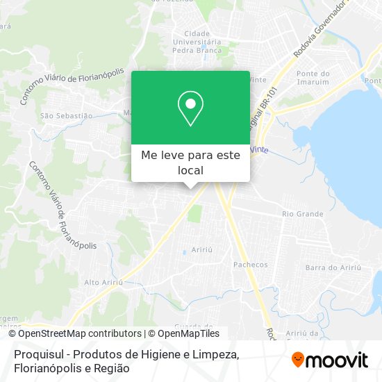 Proquisul - Produtos de Higiene e Limpeza mapa