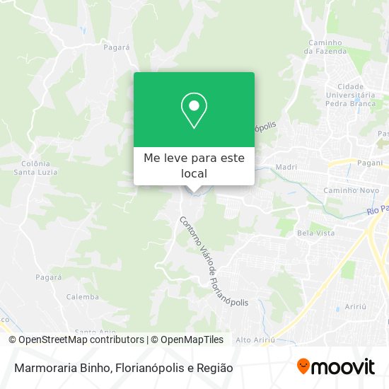 Marmoraria Binho mapa