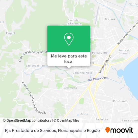 Rjs Prestadora de Servicos mapa