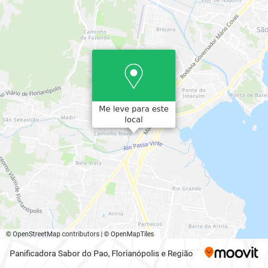 Panificadora Sabor do Pao mapa