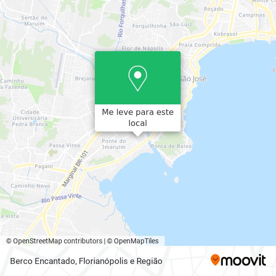 Berco Encantado mapa