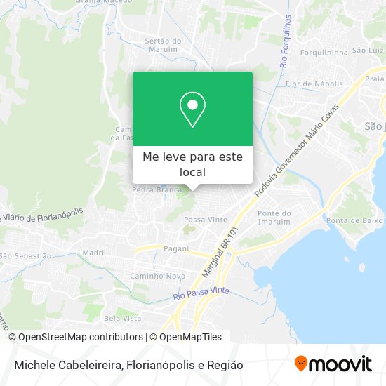 Michele Cabeleireira mapa