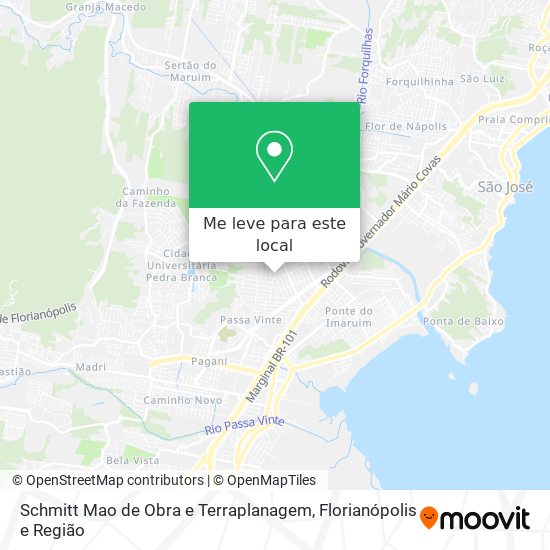 Schmitt Mao de Obra e Terraplanagem mapa