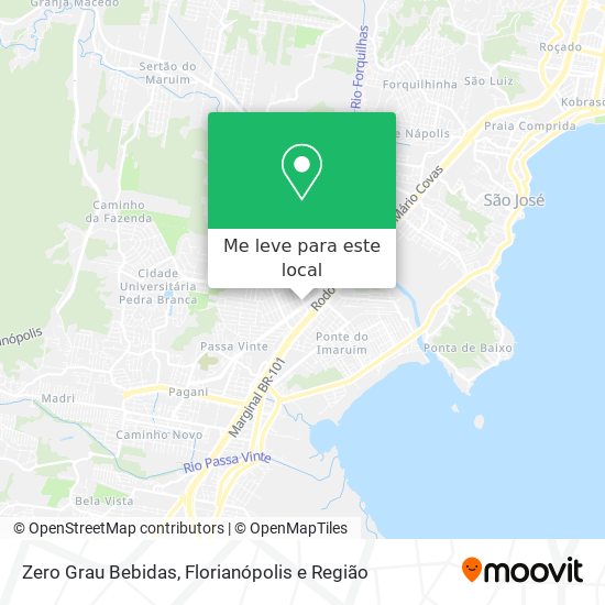 Zero Grau Bebidas mapa