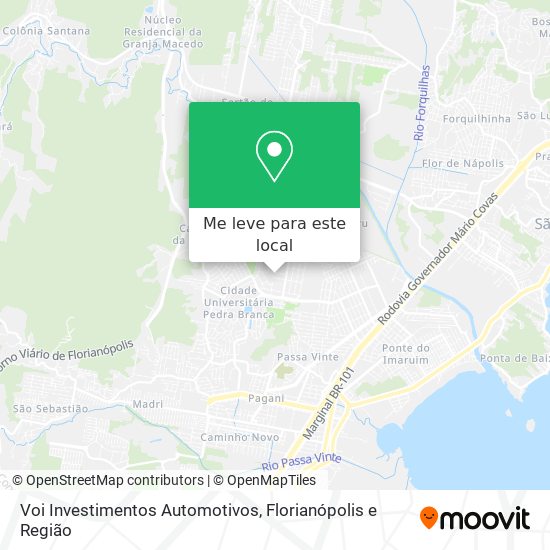 Voi Investimentos Automotivos mapa