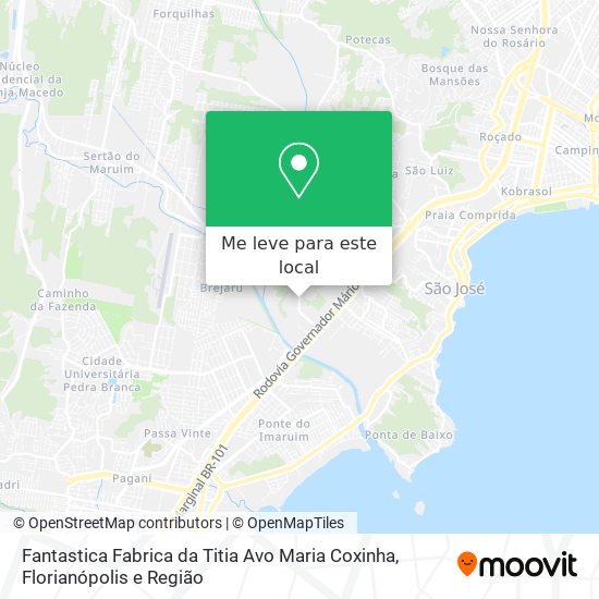 Fantastica Fabrica da Titia Avo Maria Coxinha mapa