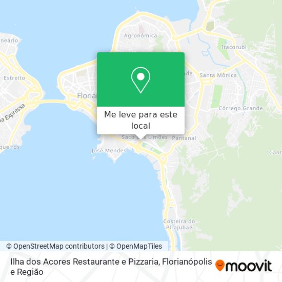 Ilha dos Acores Restaurante e Pizzaria mapa