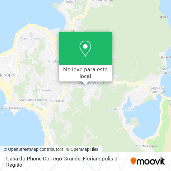 Casa do Phone Corrego Grande mapa