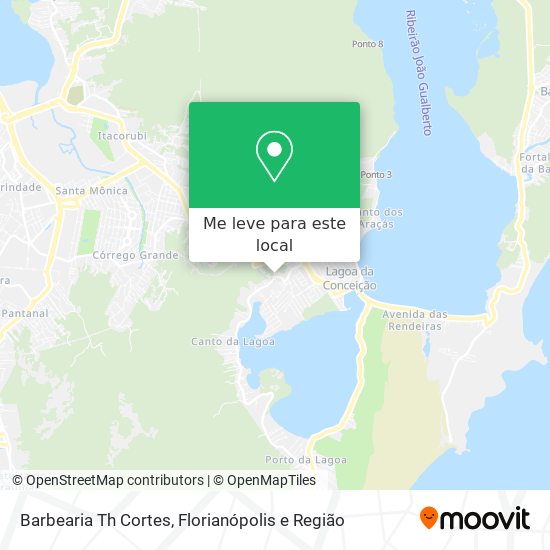 Barbearia Th Cortes mapa